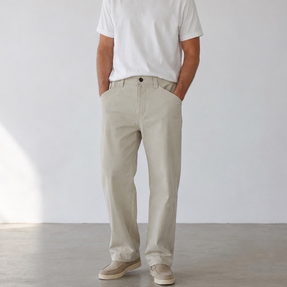 Roark JT Pant Jamie Thomas Men 33X30 Natural Relaxed Fit Canvas Work RP319